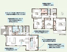 1号棟緑区新築戸建 LDK21帖 2台駐車可