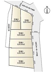 2区画藤沢市売地 建築条件無し 小中学校歩5分圏内