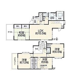 神奈川区中古戸建 テラス 角地 小屋裏 吹抜け