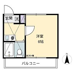 間取図画像 1K
