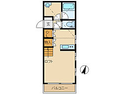 TMvilla ワンルームの間取図画像