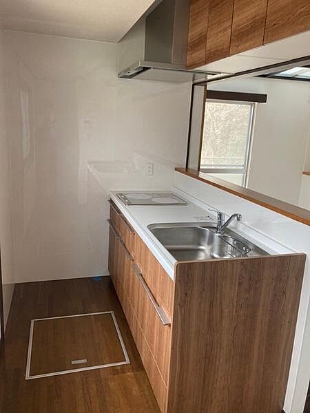 キッチン：2019年に新調　床下収納庫や吊戸棚つき