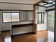 対面キッチンのあるリビング