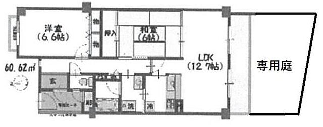 間取り コスモウイング宇治 1階/-