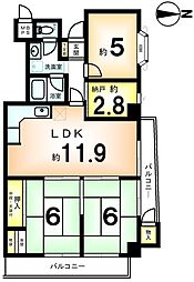エクセル堀川 3SLDKの間取図画像