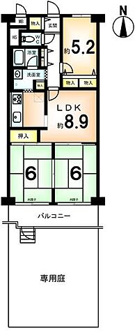 間取り コープ野村京都四条 1階/-