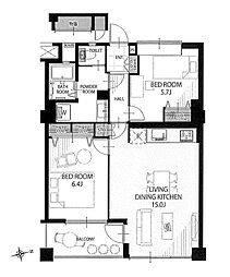 間取図画像 2LDK