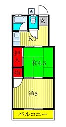 サーマルハイム 2Kの間取図画像