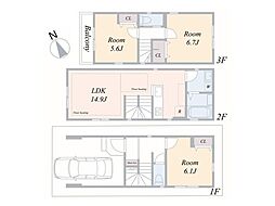 物件画像 川崎市幸区塚越2丁目　新築一戸建て