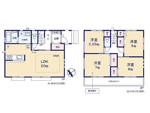 間取りを拡大表示