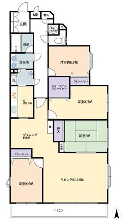 4LDK 間取り