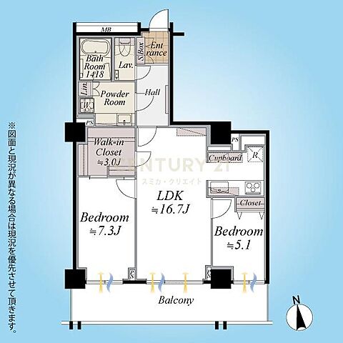間取り 代官山アドレス ザ・タワー 18階/-