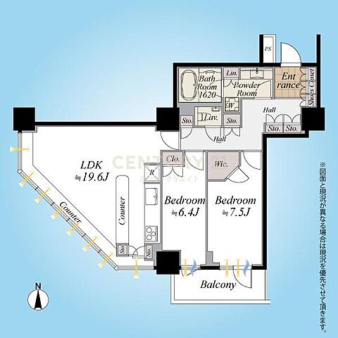 間取り ラグナタワー 14階/-