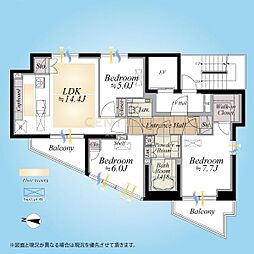 間取図画像 3LDK
