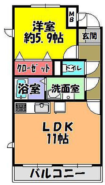 アミティエ2 ｜大阪府富田林市寿町３丁目(賃貸アパート1LDK・2階・42.86㎡)の写真 その2