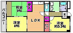 グランドハイツ杉田2  ｜ 大阪府富田林市甲田１丁目14-5（賃貸マンション3LDK・3階・63.00㎡） その2