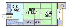 小嶋マンション 13 ｜ 京都府長岡京市井ノ内下印田12-15（賃貸アパート2K・1階・30.24㎡） その2