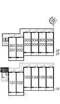 レオパレス前田 206 ｜ 京都府長岡京市調子１丁目21-2（賃貸マンション1K・2階・19.87㎡） その8