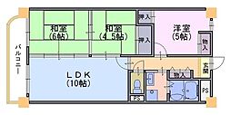 グランビア京都 3LDKの間取図画像