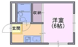 鈴木マンション 1Kの間取図画像