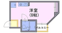 セゾン長岡 ワンルームの間取図画像