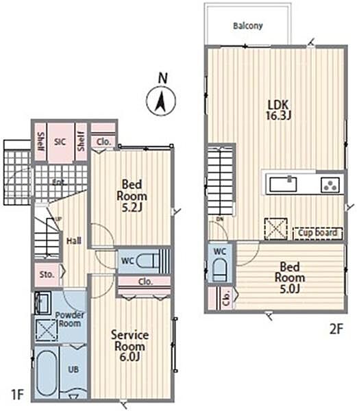 間取りを拡大表示