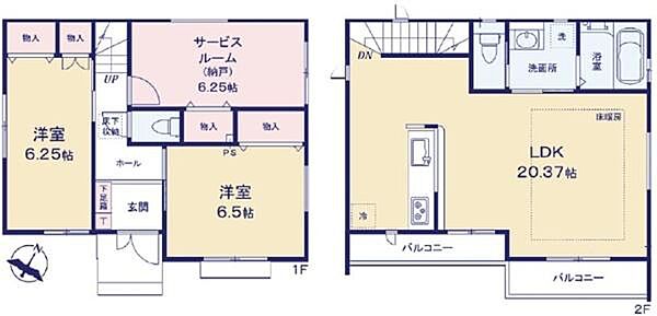 間取りを拡大表示