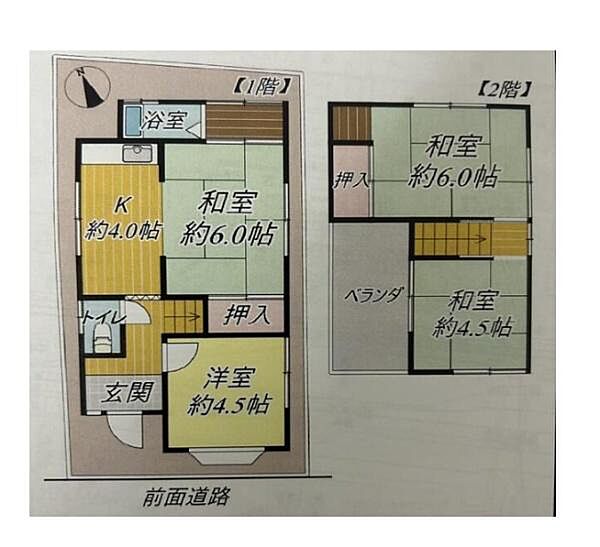 Beautiful mountainous landscape with colorful sky