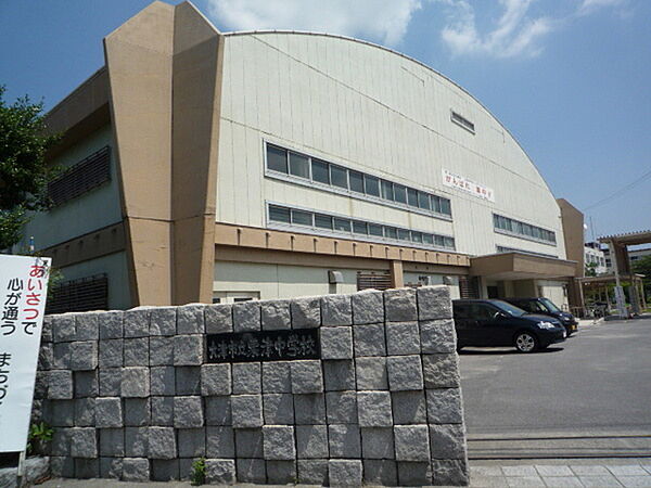 Beautiful mountainous landscape with colorful sky