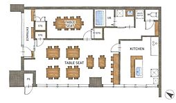 コスモ瀬田 1LDKの間取図画像