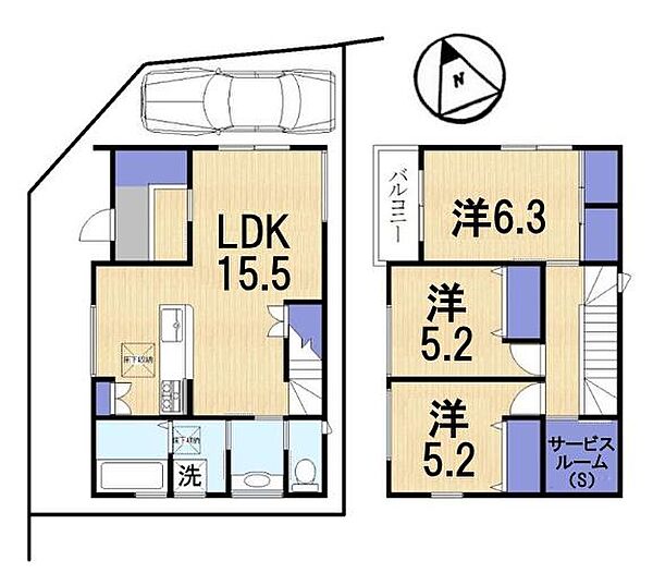 間取りを拡大表示