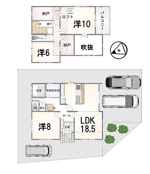 間取りを拡大表示