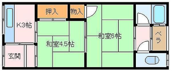 榎木文化 ｜大阪府堺市西区上(賃貸アパート2K・1階・30.00㎡)の写真 その2