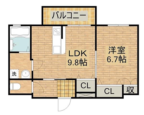 Ｓｏｌｅｉｌ ｜大阪府和泉市太町(賃貸アパート1LDK・2階・41.81㎡)の写真 その2