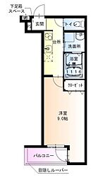 フジパレス西取石　1番館 3階1Kの間取り