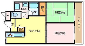 セントエルモ高石  ｜ 大阪府高石市千代田４丁目（賃貸マンション2LDK・2階・46.36㎡） その2