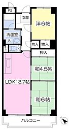 セルサス加茂 3LDKの間取図画像