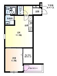 間取図画像 1LDK