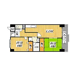 コートグレース 2LDKの間取図画像