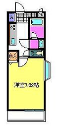 フィオーレ桑原 1Kの間取図画像