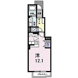 サニーハウス菫 1Kの間取図画像