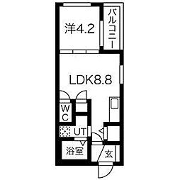 Faseciasalus 1LDKの間取図画像