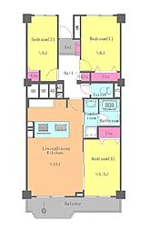 間取図画像 3LDK