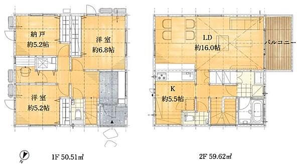 間取りを拡大表示