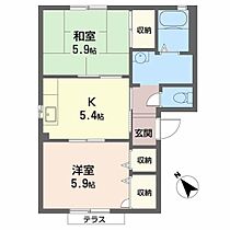 大阪府泉大津市板原町２丁目7-3（賃貸アパート2K・1階・42.72㎡） その2