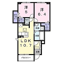 間取図画像 2LDK