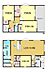 間取り：2階は全居室6帖以上の4LDKの間取り。