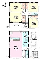 物件画像 柏市ひばりが丘　1号棟　新築戸建