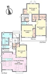 物件画像 鎌ケ谷市西佐津間1丁目　N号棟　新築戸建