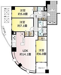 間取図画像 3LDK